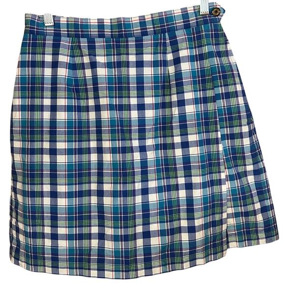 CLEARANCE Izod Golf Women's Plaid Wrap Front Skort / Shorts Size 10 - Picture 1 of 8